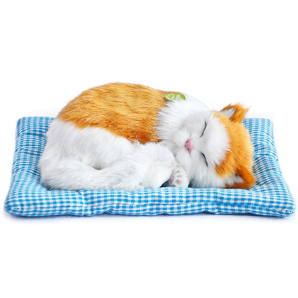 PATPAT Sleeping Cat Toy, Car Soft Toys, Cat Plushie, Stuffed Toys Cute Simulation Doll Collection Stuffed Puppy Animals Toy with Mat, Purify The Air, Kid Toy for Vehicle(25*20cm) PATPAT Sleeping Cat Toy, Car Soft Toys, Cat Plushie, Stuffed Toys Cute Simulation Doll Collection Stuffed Puppy Animals Toy with Mat, Purify The Air, Kid Toy for Vehicle(25*20cm)